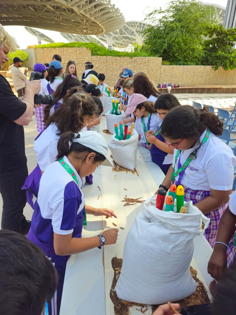 learning about Ghaf trees and planting seeds